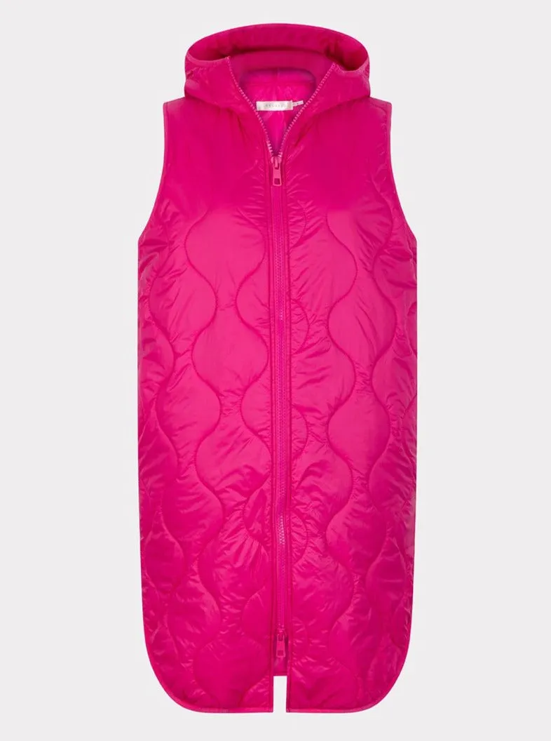 Body Warmer Quilted Long [Fuchsia-F2337501]