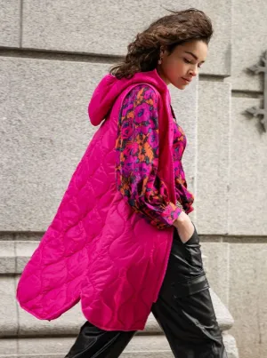 Body Warmer Quilted Long [Fuchsia-F2337501]