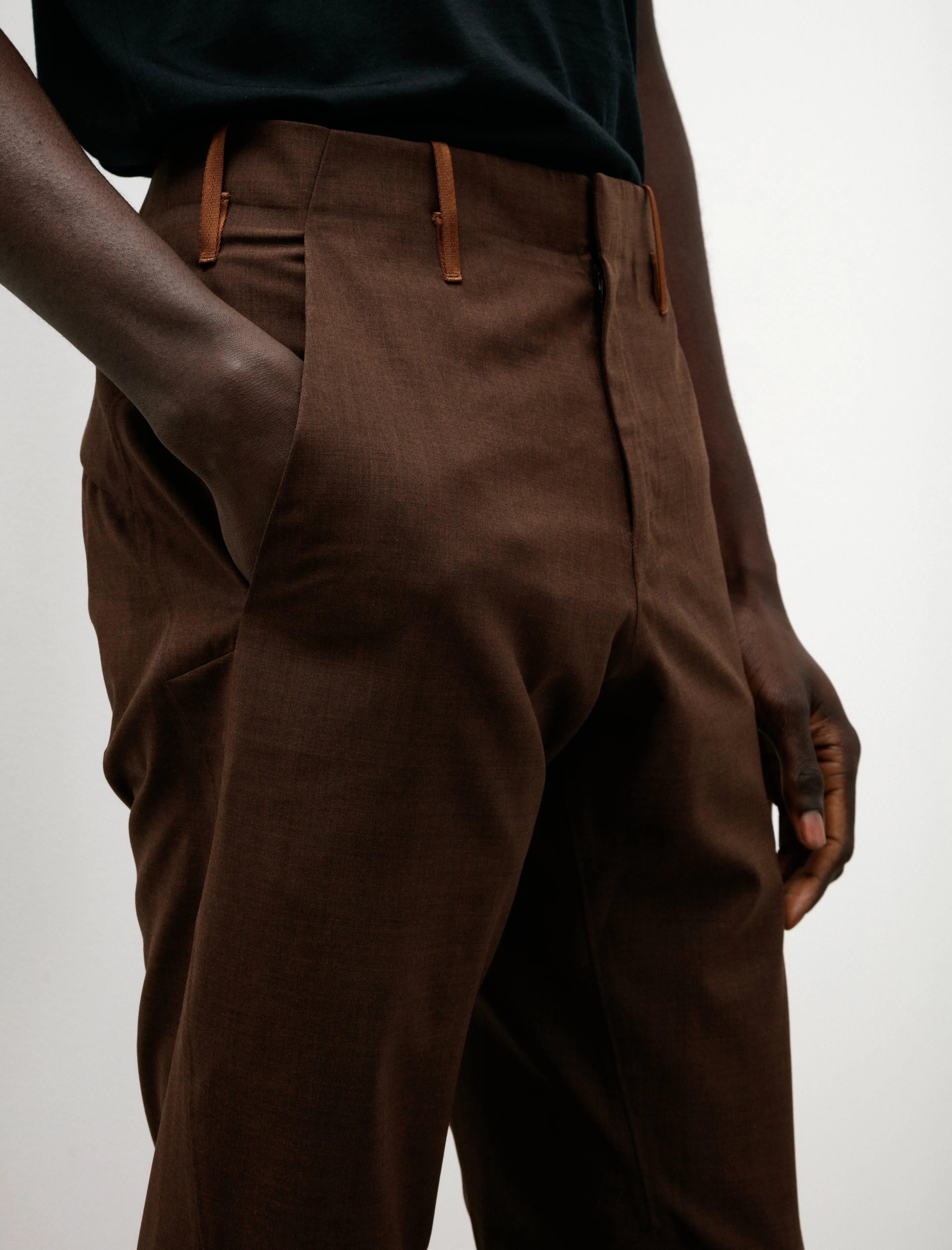 Convex Wool Pant Ganache Heather