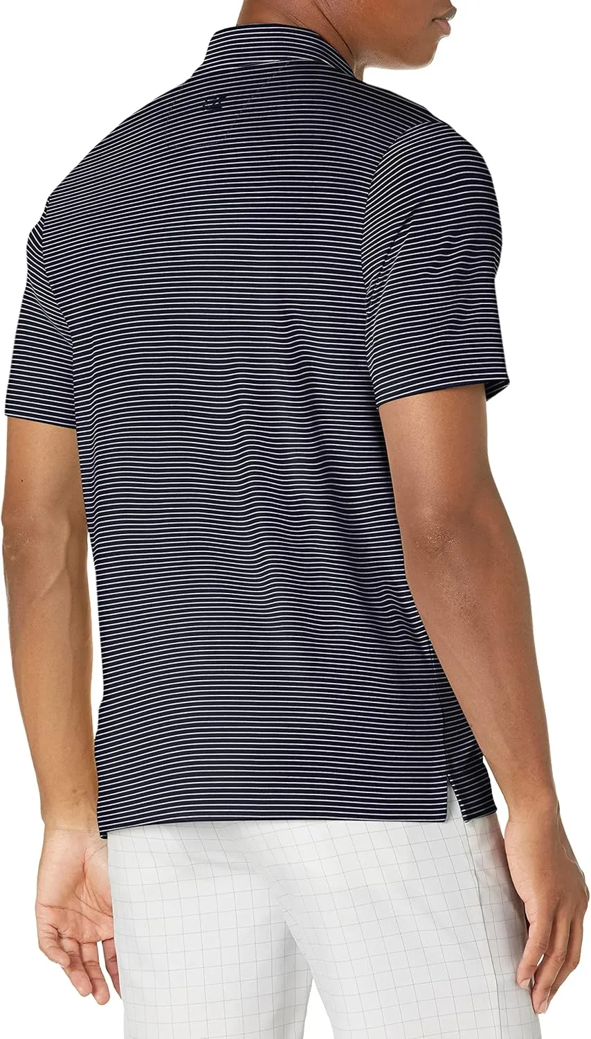 Cutter & Buck Men's Moisture Wicking UPF Drytec Forge Pencil Stripe Polo Shirt