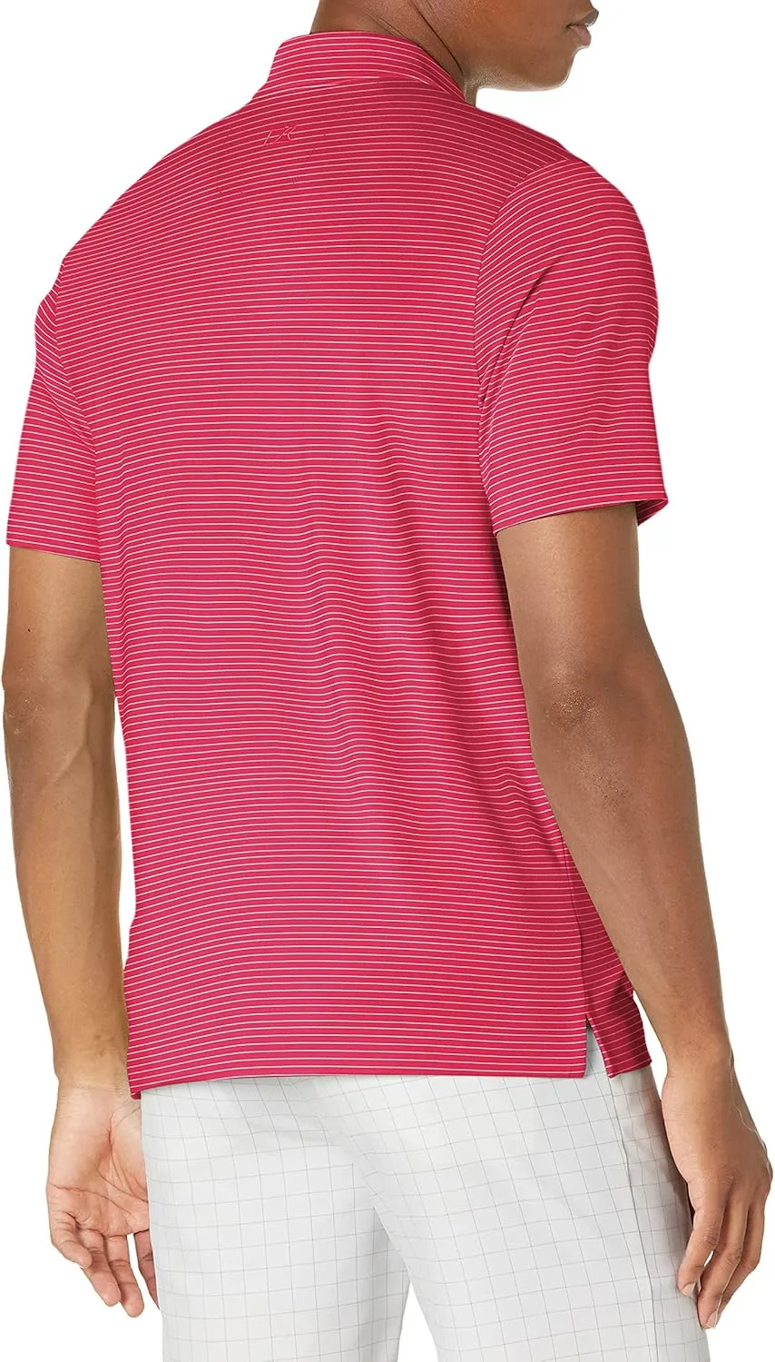 Cutter & Buck Men's Moisture Wicking UPF Drytec Forge Pencil Stripe Polo Shirt