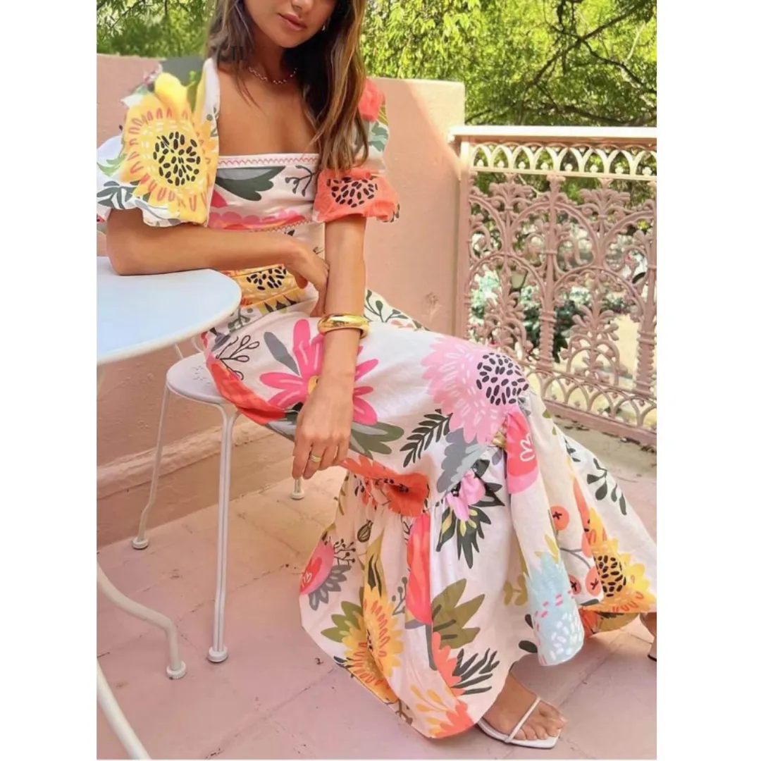 FLORENCE - VIBRANT FLORAL DRESS
