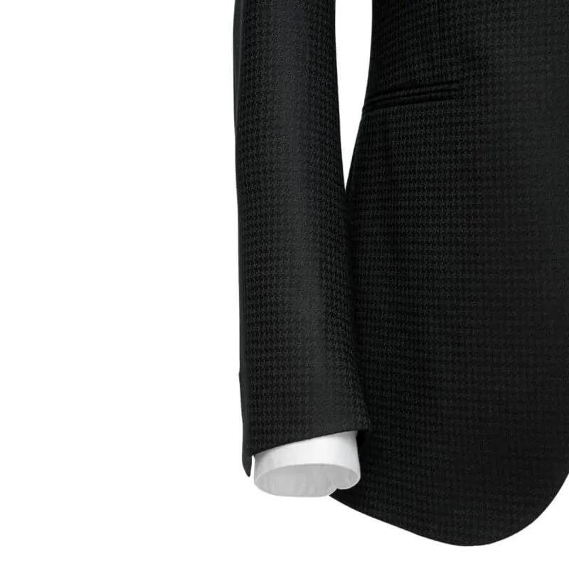 Formal Black Shawl Lapel Three Pieces Wedding Suits One Button Formal Wedding Groomsmen Suit