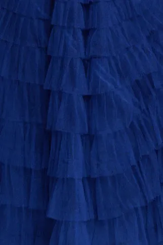 Grace Tulle Dress in Vibrant Blue