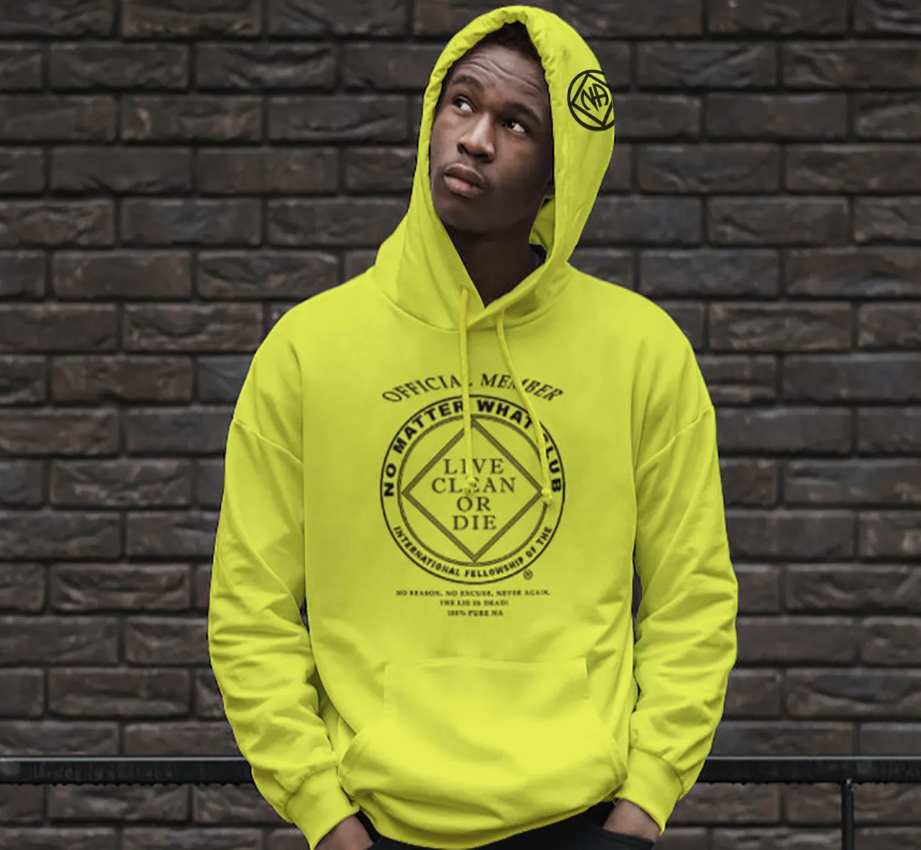 Hoodie - NO MATTER WHAT  Yellow