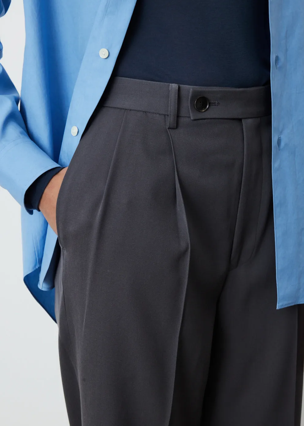 Light Wool Max Gabardine Slacks