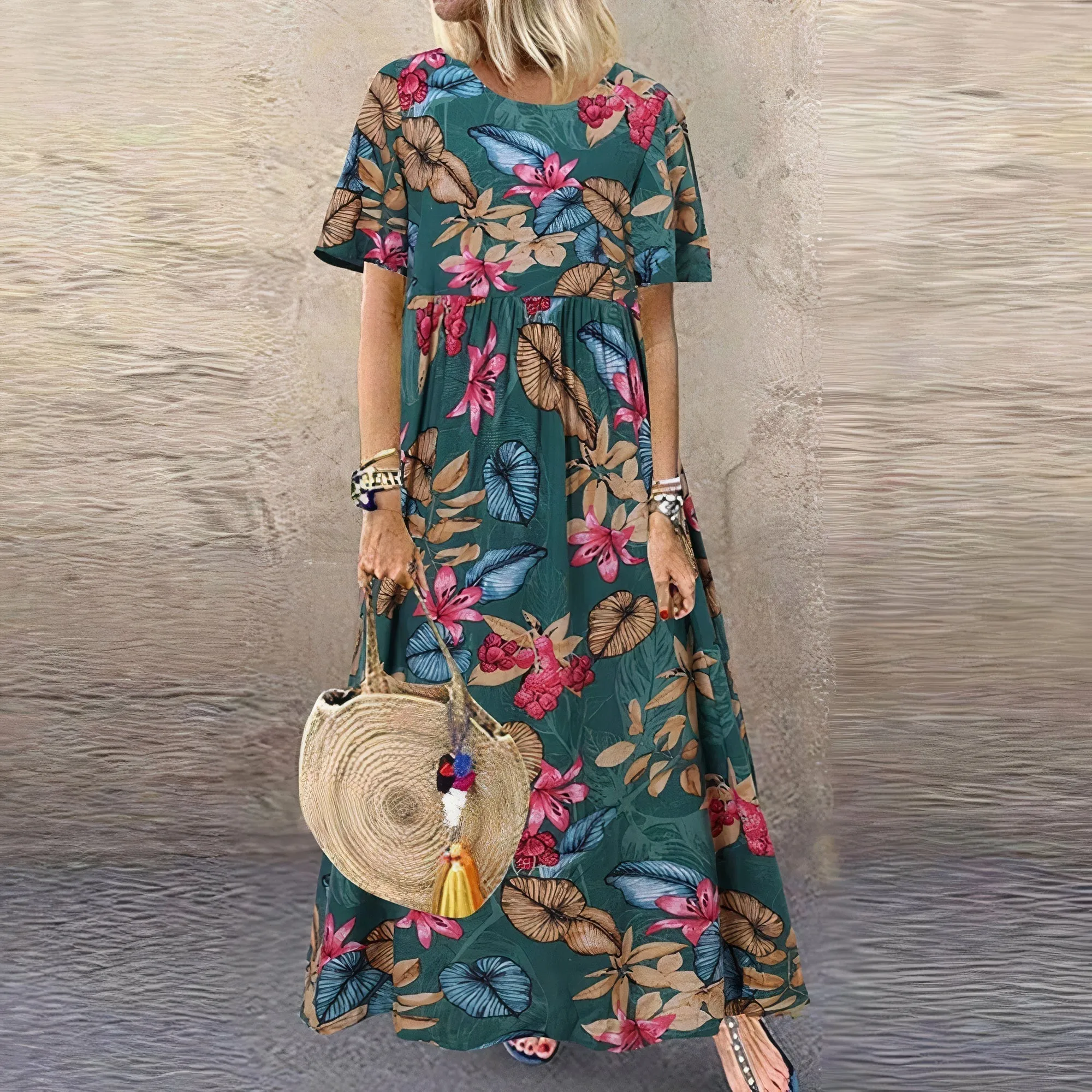 Lotte  | Vibrant Floral Maxi Dress
