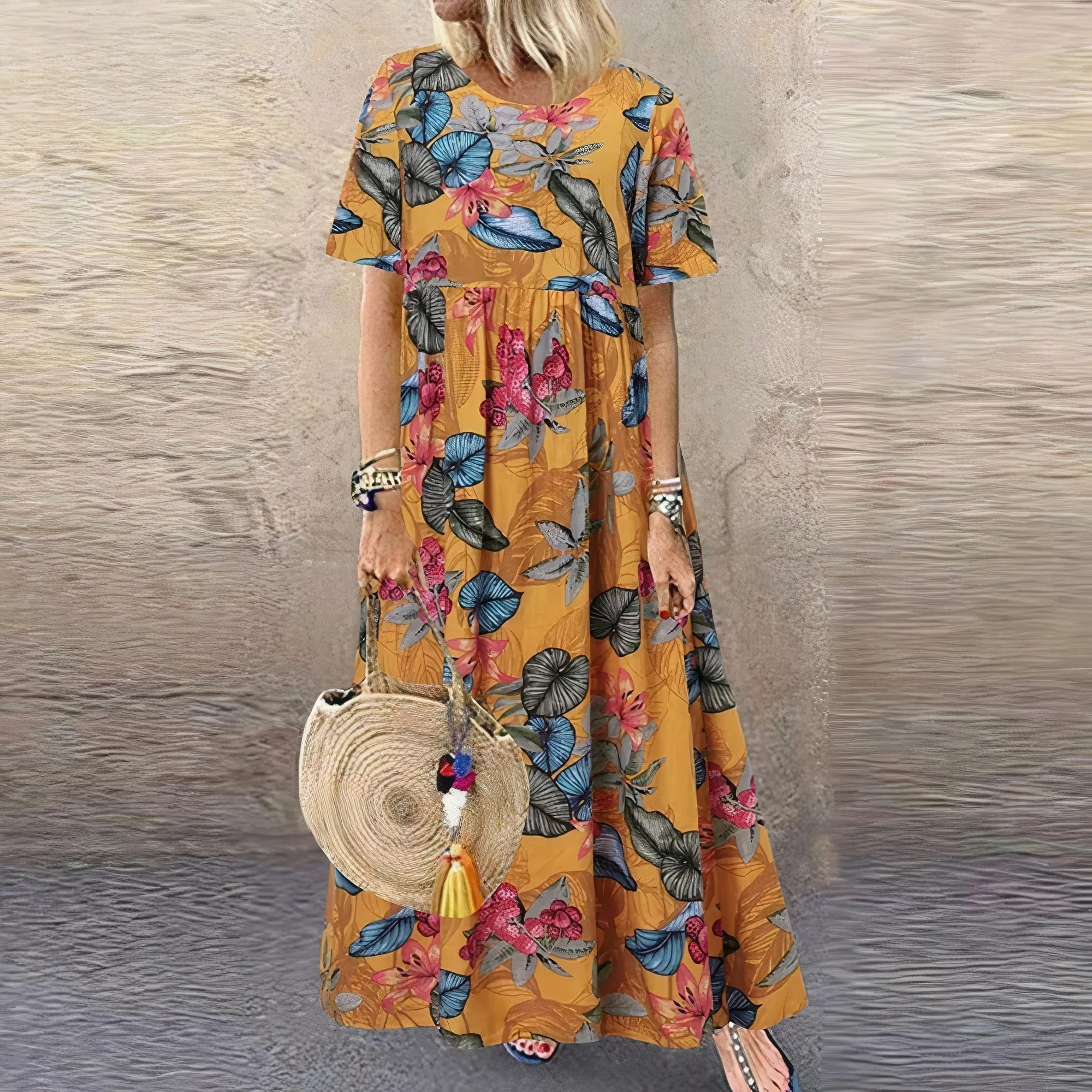 Lotte  | Vibrant Floral Maxi Dress