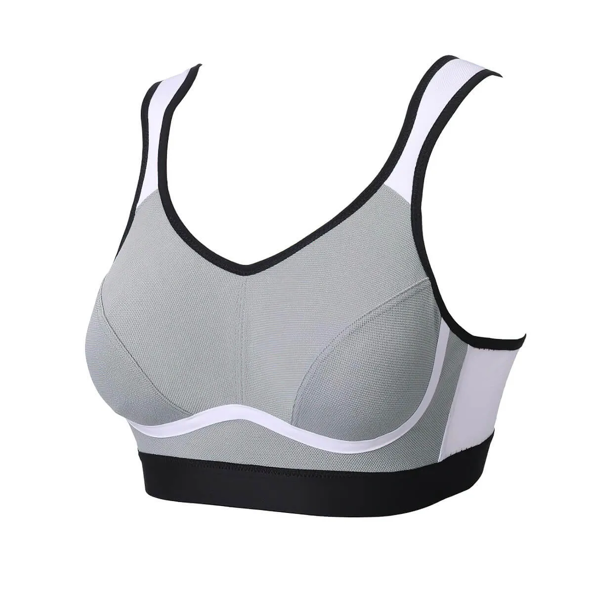 Moisture-wicking Bounce Control Back Closure Sports Bra