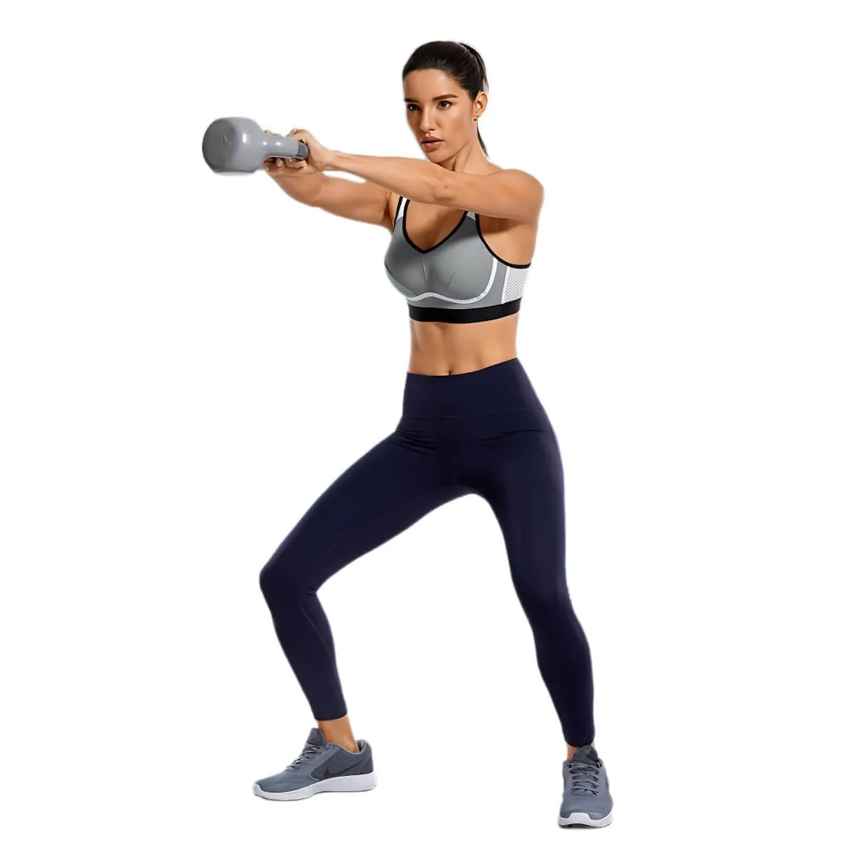 Moisture-wicking Bounce Control Back Closure Sports Bra