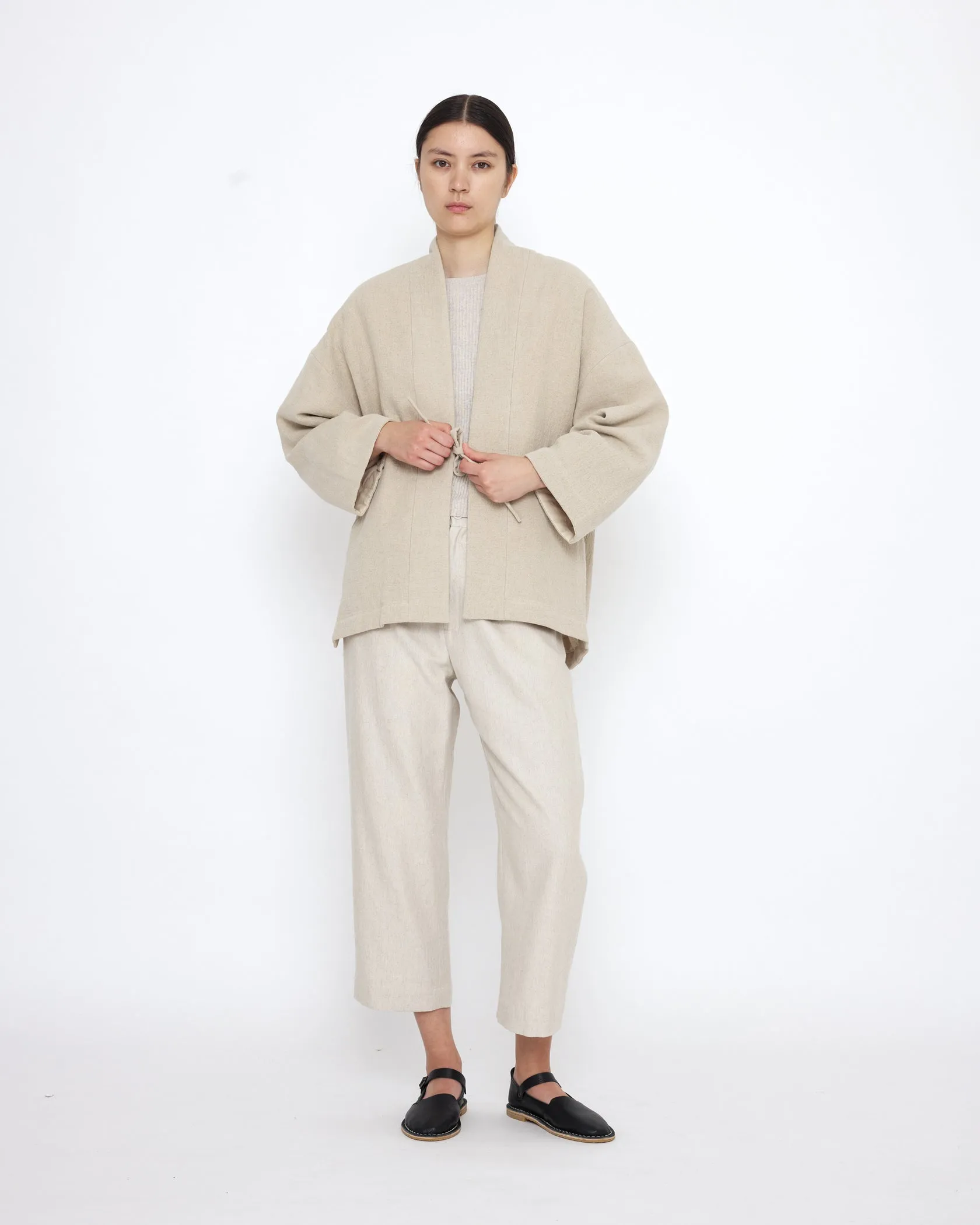 REVERSIBLE QUILTED JACKET - OATMEAL