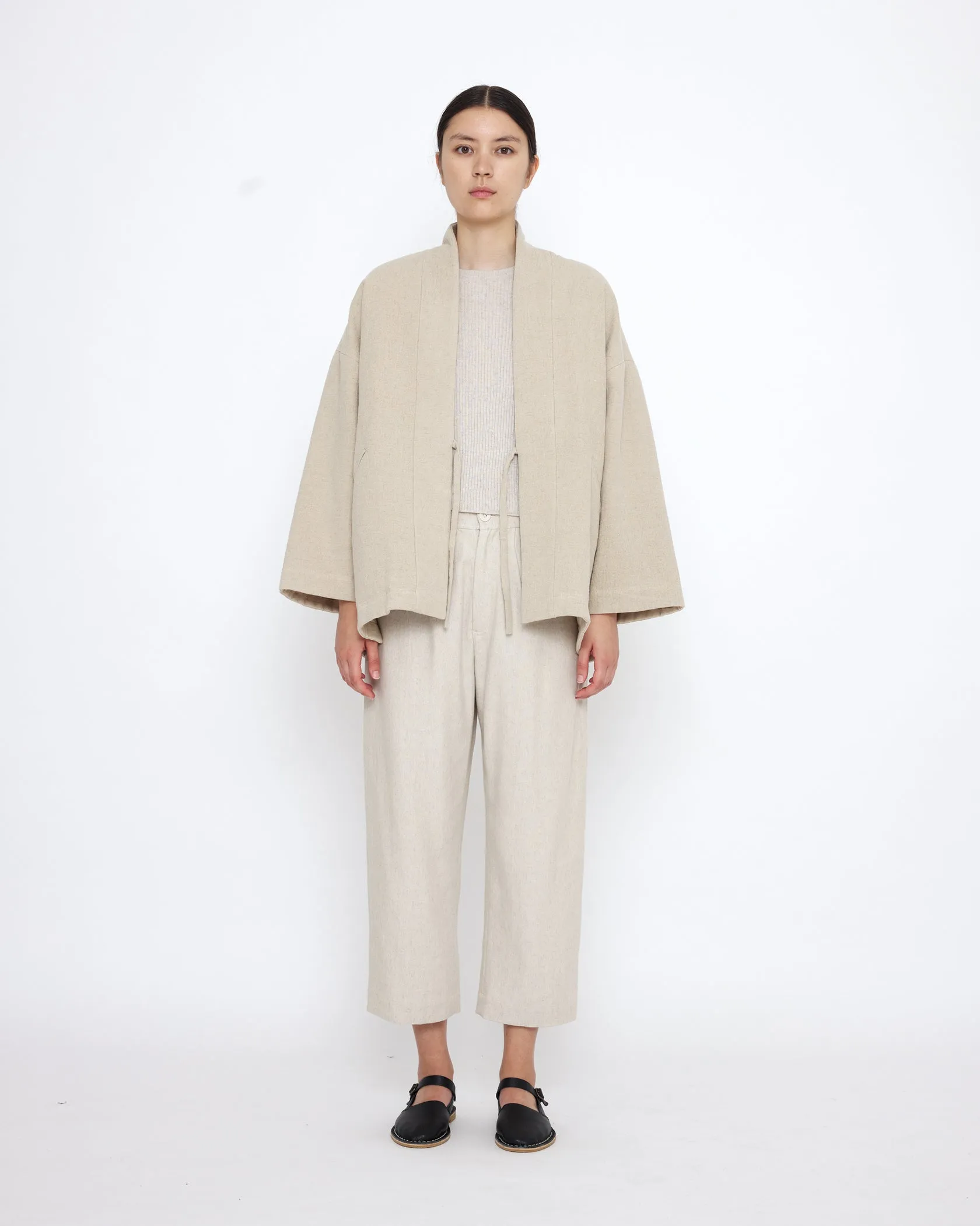 REVERSIBLE QUILTED JACKET - OATMEAL