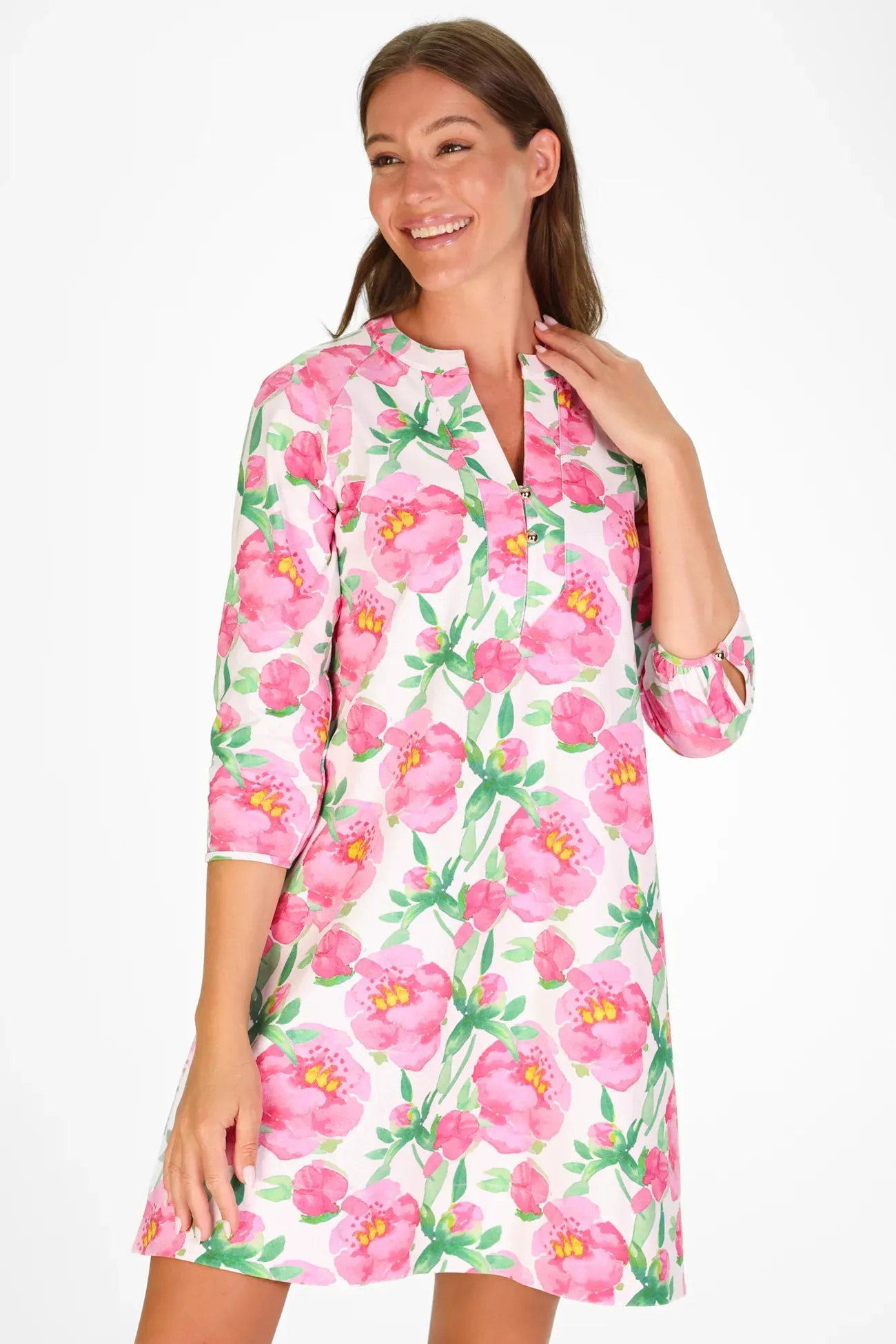 sam dress painted peony