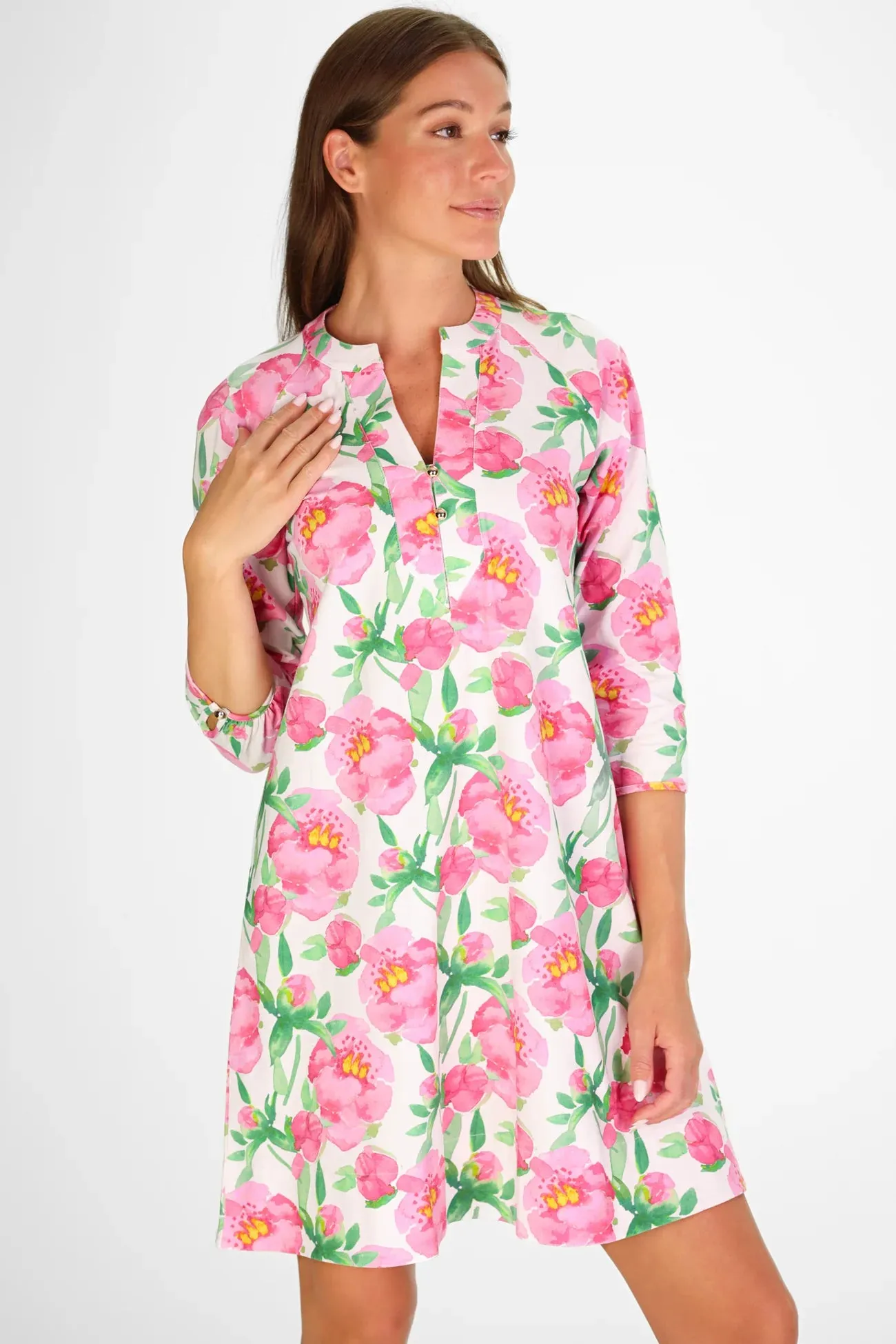 sam dress painted peony