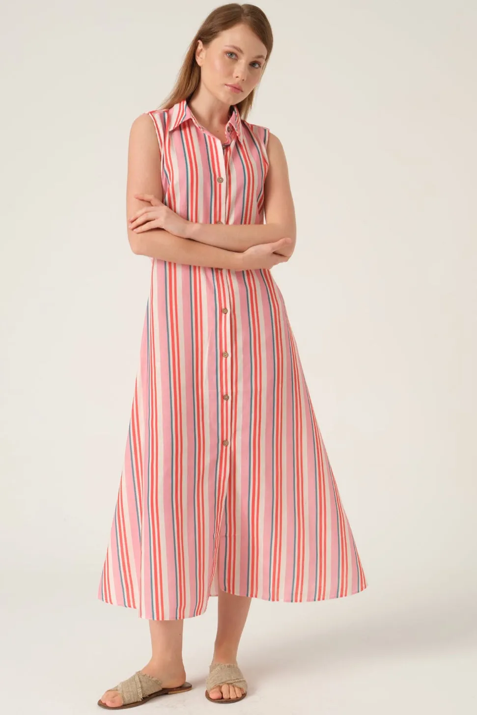 SUNSET STRIPE MAXI