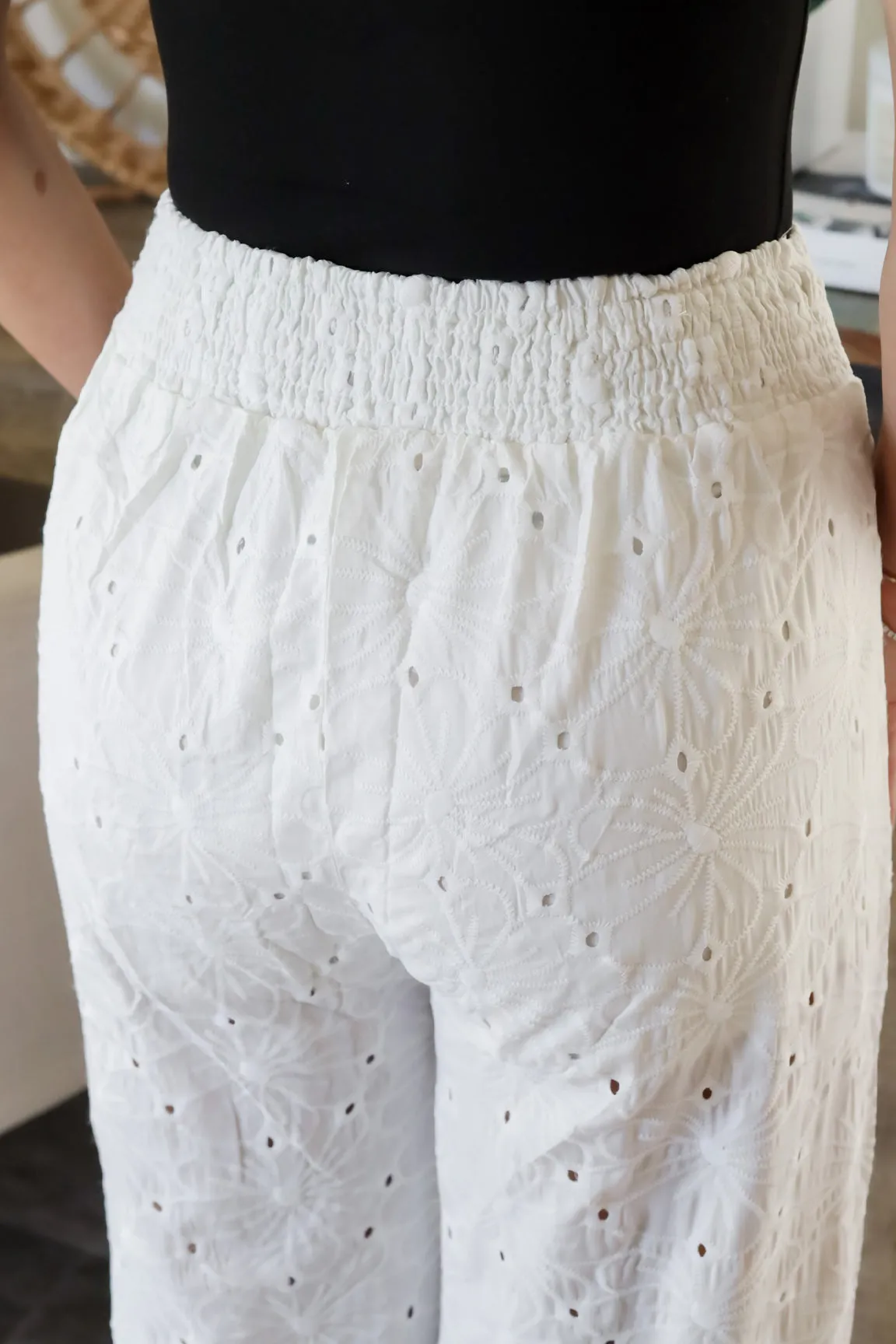 The Everly Eyelet Pants