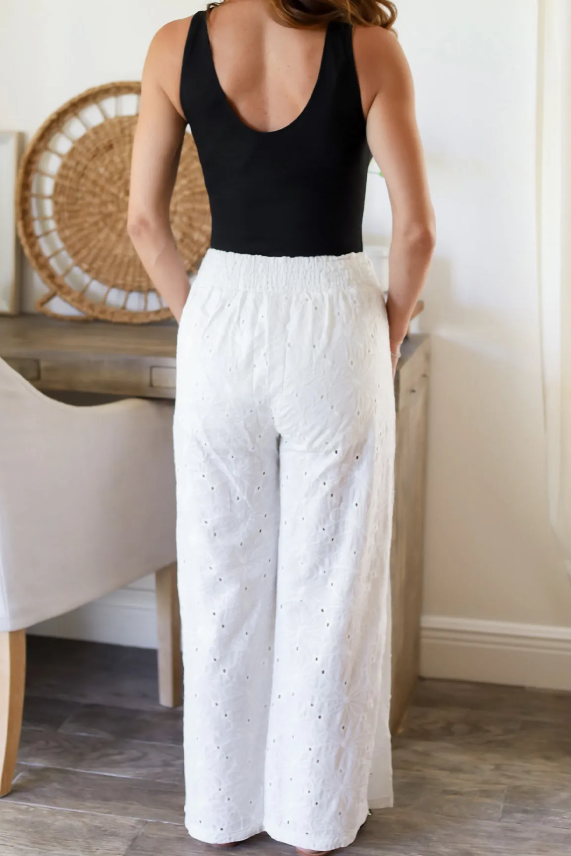 The Everly Eyelet Pants