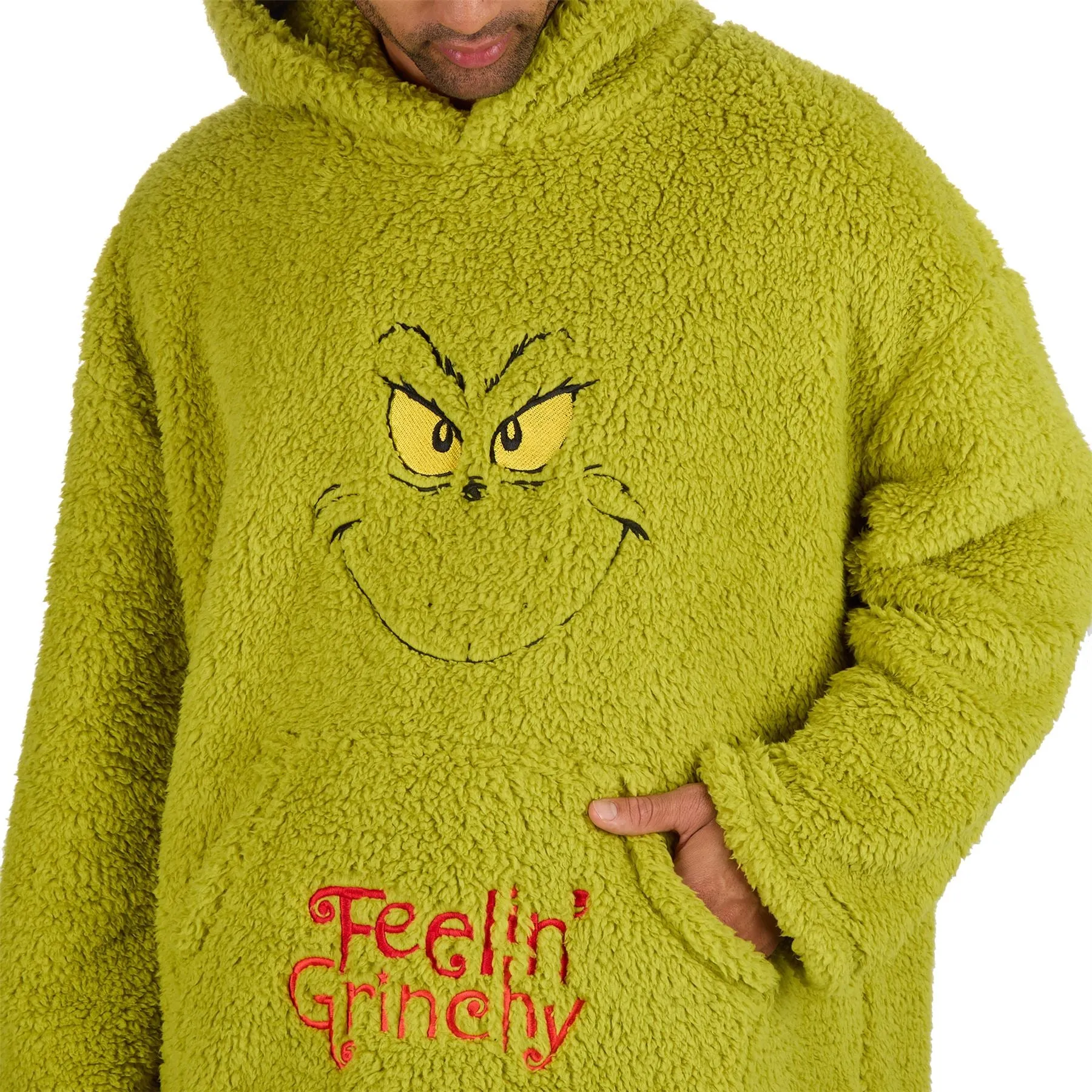 The Grinch Adults Oversized Sherpa Hoodie