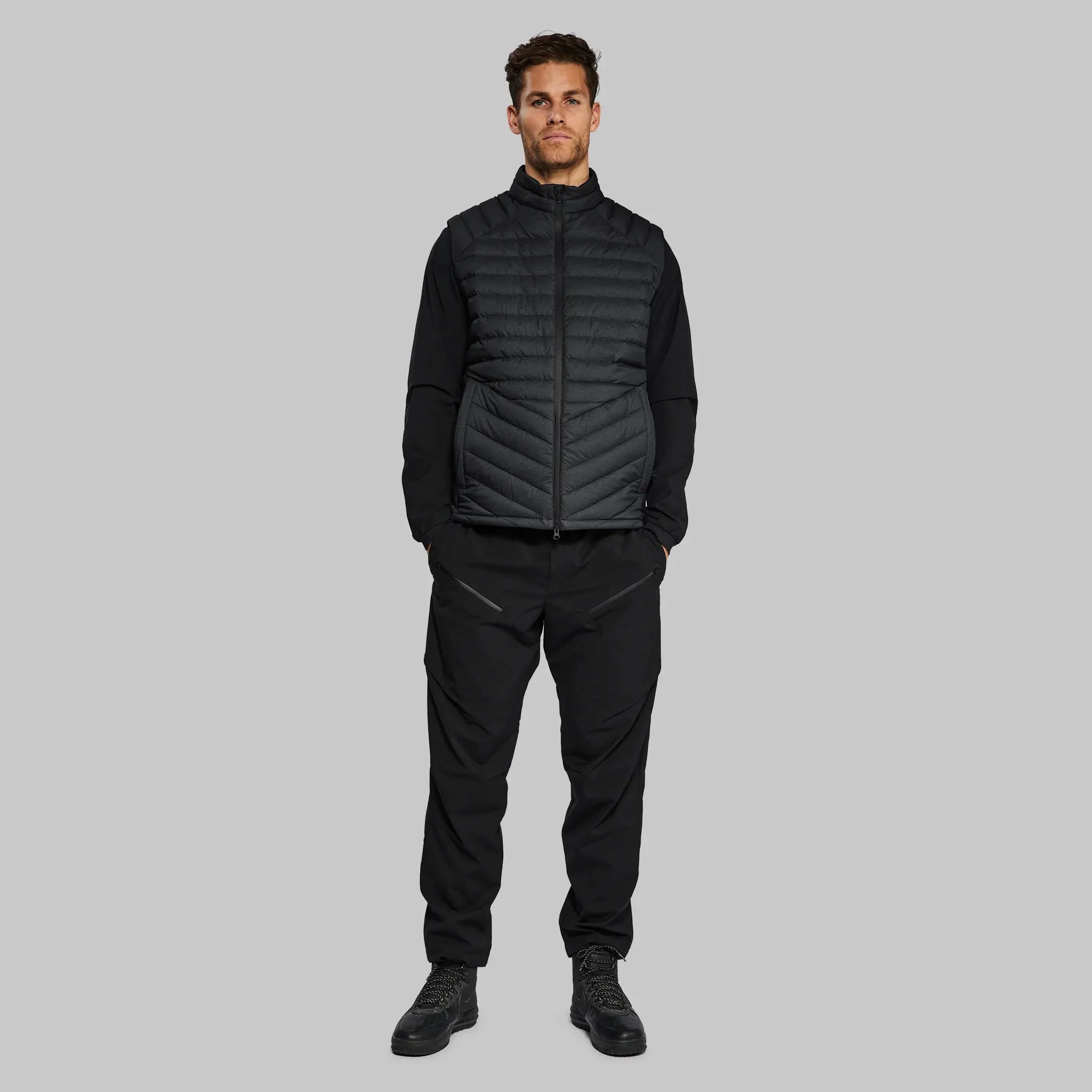 Ultralight Puffer Vest with Dyneema. Black edition