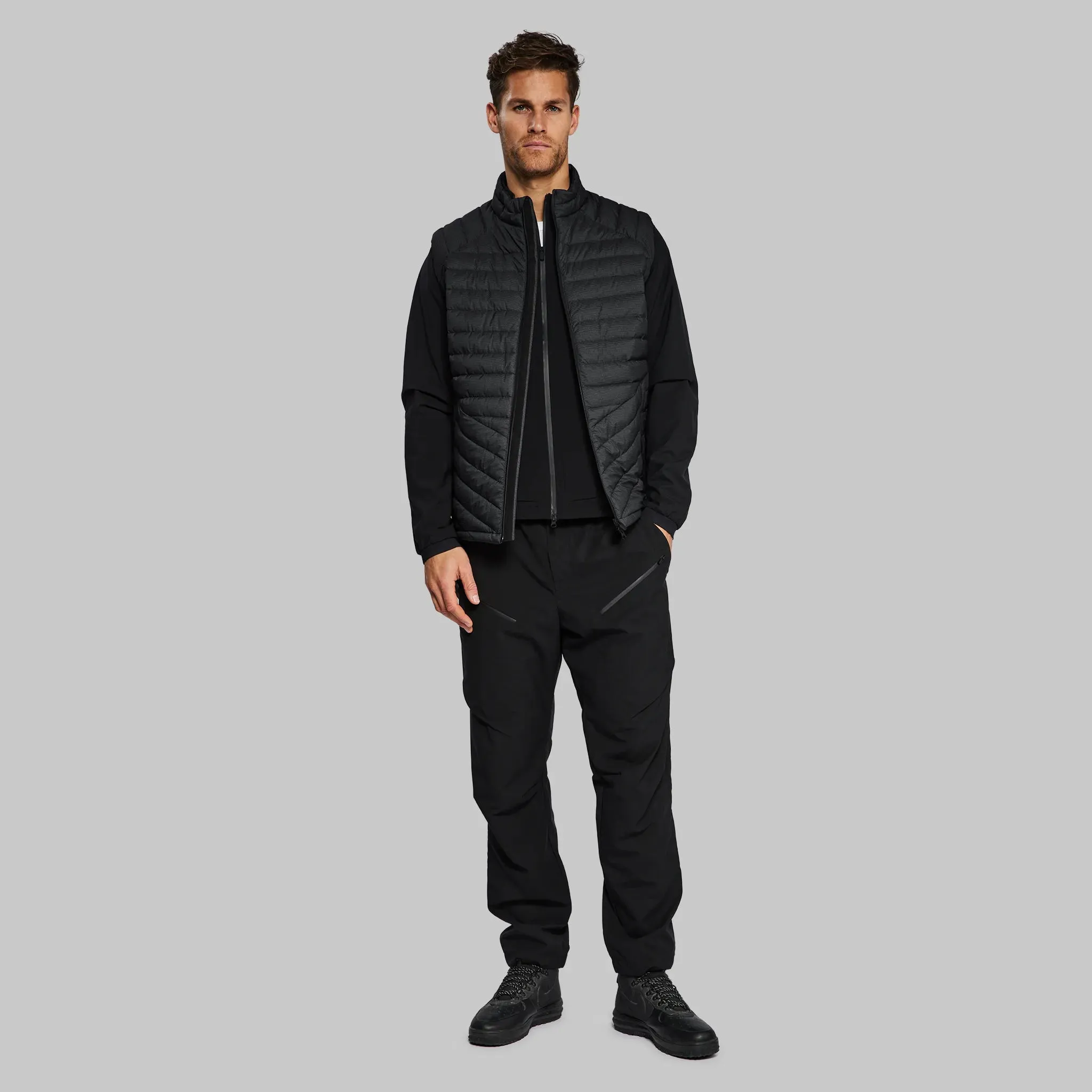 Ultralight Puffer Vest with Dyneema. Black edition.