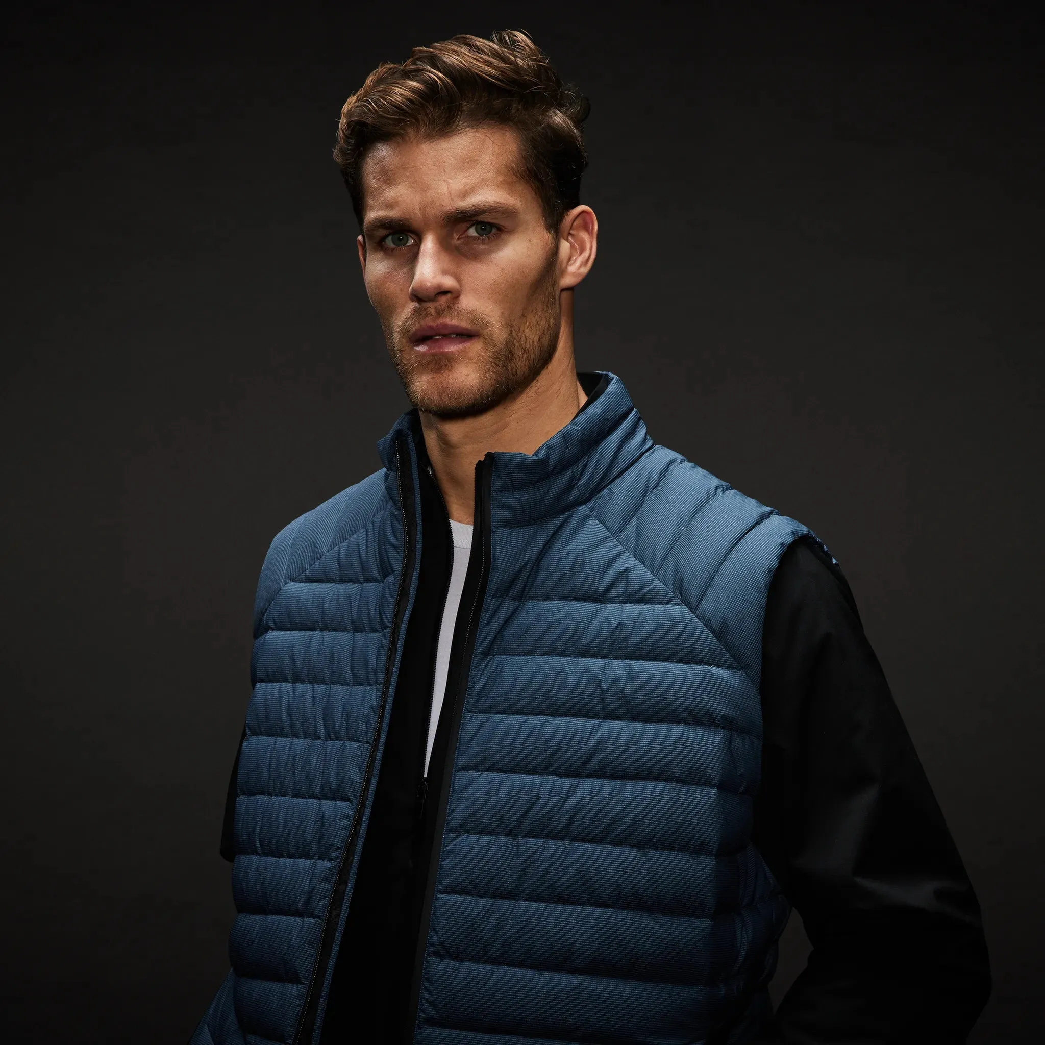 Ultralight Puffer Vest with Dyneema. Blue edition.