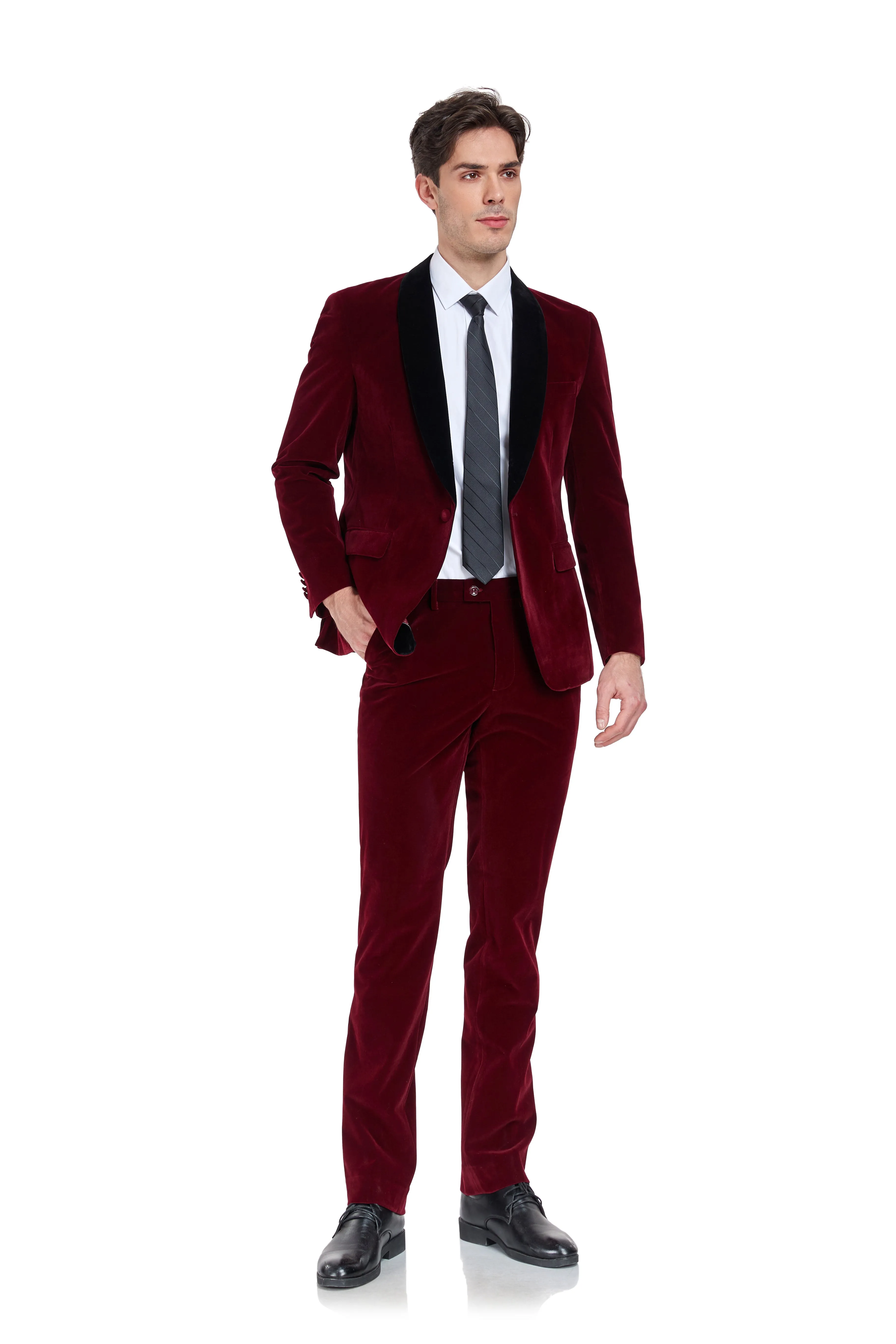 Velvet 3 Piece Men's Formal Suits(MORE COLORS )