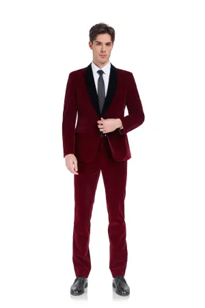 Velvet 3 Piece Men's Formal Suits(MORE COLORS )
