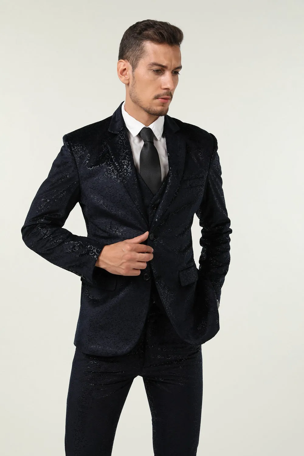 Velvet 3 Piece Men's Formal Suits(MORE COLORS )