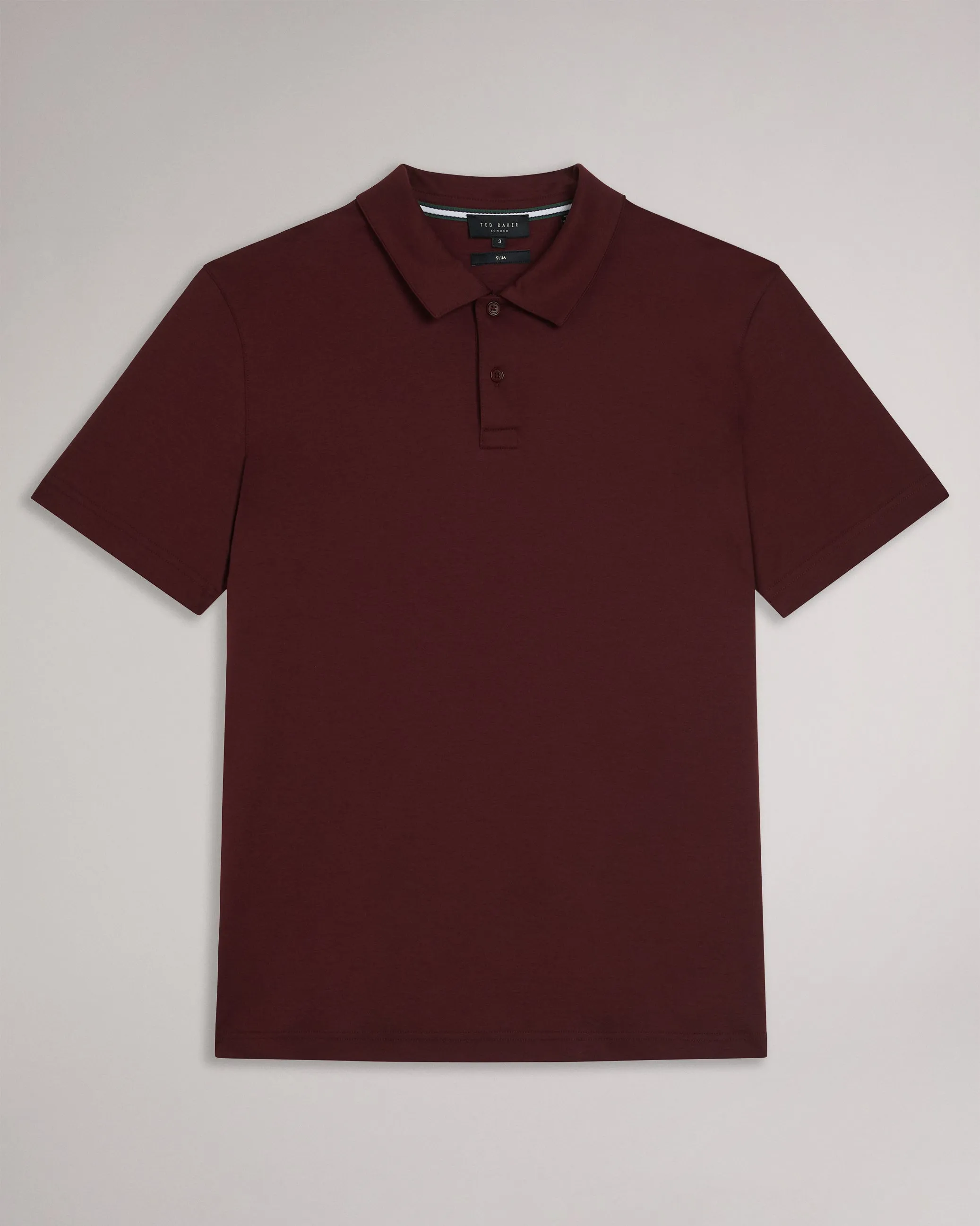 Zeiter Short Sleeve Slim Soft Touch Polo Maroon